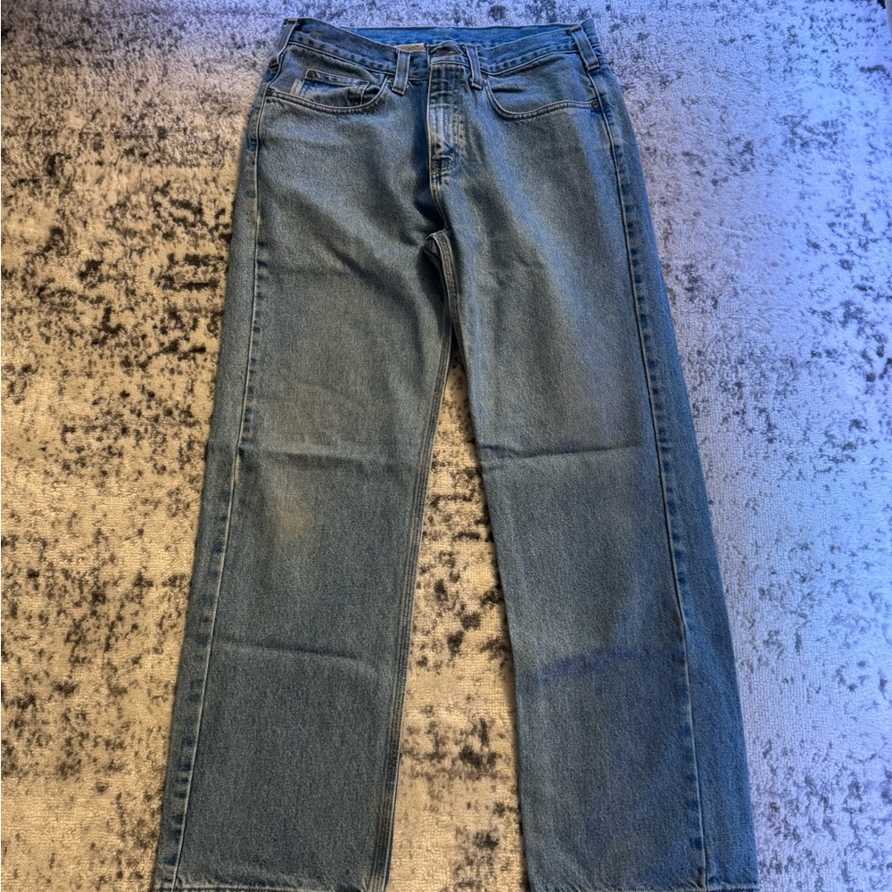 Vintage Carhartt Light Blue Denim Jeans B460